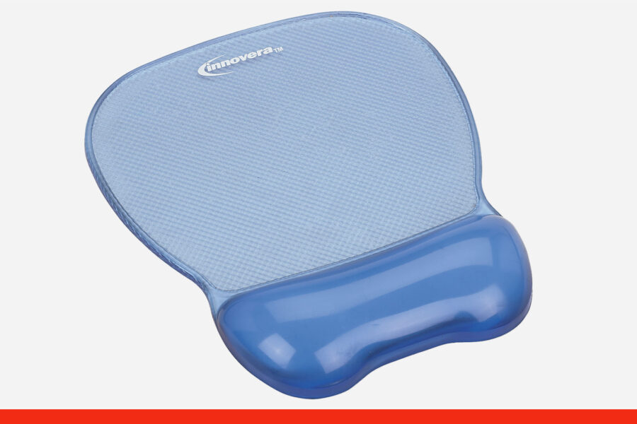 blue Innovera gel mouse pad and wrist rest